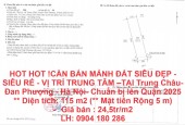 HOT HOT !CẦN BÁN MẢNH ĐẤT SIÊU ĐẸP - SIÊU RẺ - VỊ TRÍ TRUNG TÂM –TẠI Trung Châu- Đan Phượng- Hà Nội